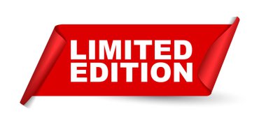 Kırmızı vektör afiş limited edition