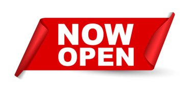 Kırmızı vektör afiş yapın açık