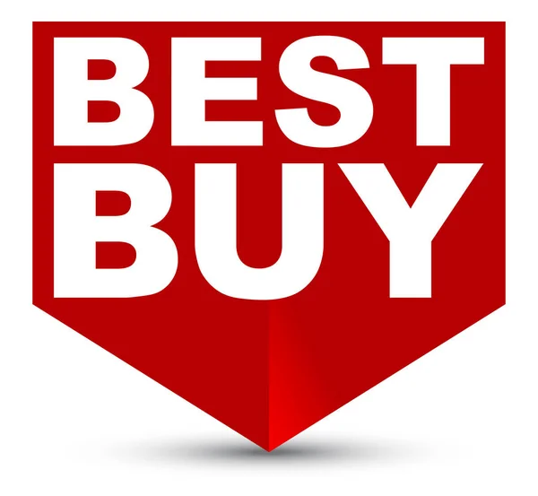 Red vector banner best buy — Stock Vector