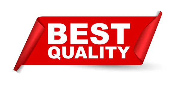 Piros vector-banner legjobb minőségű — Stock Vector