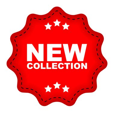 Kırmızı vektör afiş yeni koleksiyon