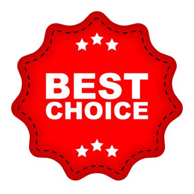 Kırmızı vektör afiş en iyi seçim