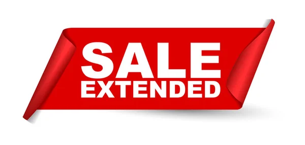 Kırmızı vektör afiş satış genişletilmiş