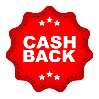 Kırmızı vektör afiş nakit geri