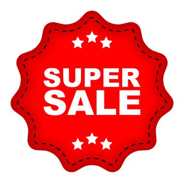 Kırmızı vektör afiş süper Satılık