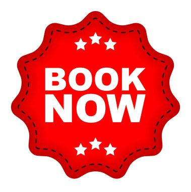 Kırmızı vektör afiş kitap şimdi