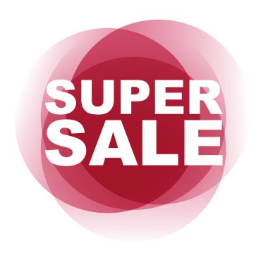 Kırmızı vektör afiş süper Satılık