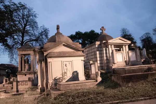 Gräber Gibt Auf Dem Alten Friedhof Entlang Der Gasse Historische — Stockfoto