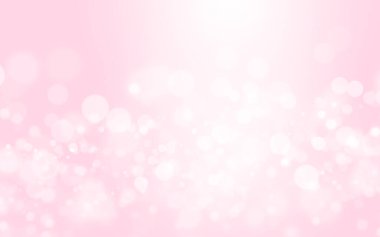 Bokeh soyut, bulanık pembe ve beyaz arka plan. Yumuşak renkli ışık parıltısı. Arkaplan ya da tasarım kozmetik reklamları için element, romantik, sevgililer günü, kadınlar, güzellik, aşk, Noel