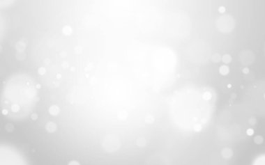 Bokeh soyut, gümüş ve beyaz, güzel bir arkaplan. Yumuşak renkli ışık parıltısı. Arkaplan ya da tasarım ürünleri, kozmetik reklamlar, kış, Noel, lüks, güzellik, bebek, modern, yaratıcı