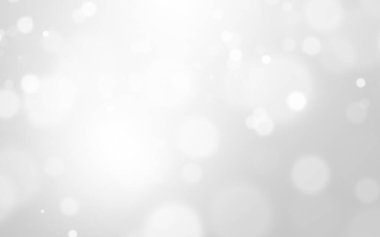 Bokeh soyut, gümüş ve beyaz, güzel bir arkaplan. Yumuşak renkli ışık parıltısı. Arkaplan ya da tasarım ürünleri, kozmetik reklamlar, kış, Noel, lüks, güzellik, bebek, modern, yaratıcı