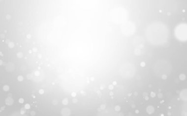 Bokeh soyut, gümüş ve beyaz, güzel bir arkaplan. Yumuşak renkli ışık parıltısı. Arkaplan ya da tasarım ürünleri, kozmetik reklamlar, kış, Noel, lüks, güzellik, bebek, modern, yaratıcı