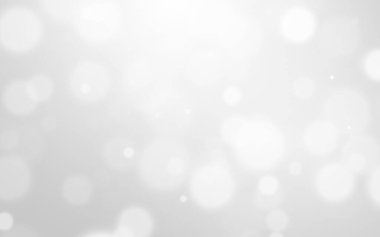 Bokeh soyut, gümüş ve beyaz, güzel bir arkaplan. Yumuşak renkli ışık parıltısı. Arkaplan ya da tasarım ürünleri, kozmetik reklamlar, kış, Noel, lüks, güzellik, bebek, modern, yaratıcı