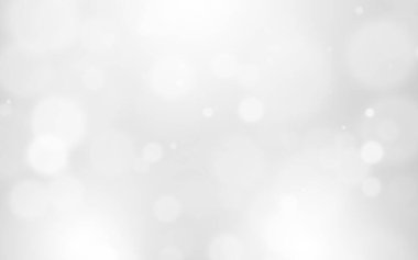 Bokeh soyut, gümüş ve beyaz, güzel bir arkaplan. Yumuşak renkli ışık parıltısı. Arkaplan ya da tasarım ürünleri, kozmetik reklamlar, kış, Noel, lüks, güzellik, bebek, modern, yaratıcı