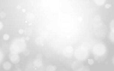 Bokeh soyut, gümüş ve beyaz, güzel bir arkaplan. Yumuşak renkli ışık parıltısı. Arkaplan ya da tasarım ürünleri, kozmetik reklamlar, kış, Noel, lüks, güzellik, bebek, modern, yaratıcı