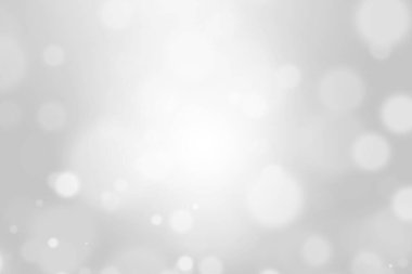 Bokeh soyut, gümüş ve beyaz, güzel bir arkaplan. Yumuşak renkli ışık parıltısı. Arkaplan ya da tasarım ürünleri, kozmetik reklamlar, kış, Noel, lüks, güzellik, bebek, modern, yaratıcı
