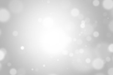 Bokeh soyut, gümüş ve beyaz, güzel bir arkaplan. Yumuşak renkli ışık parıltısı. Arkaplan ya da tasarım ürünleri, kozmetik reklamlar, kış, Noel, lüks, güzellik, bebek, modern, yaratıcı