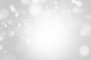 Bokeh soyut, gümüş ve beyaz, güzel bir arkaplan. Yumuşak renkli ışık parıltısı. Arkaplan ya da tasarım ürünleri, kozmetik reklamlar, kış, Noel, lüks, güzellik, bebek, modern, yaratıcı