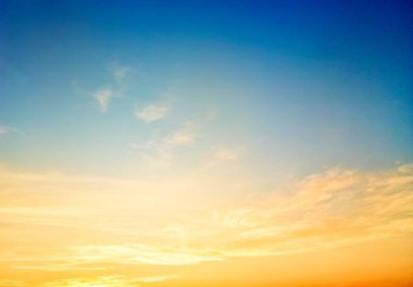 Alacakaranlık zamanı gökyüzü güzel günbatımı arka planı, renkli sahne, inanılmaz doğa manzarası