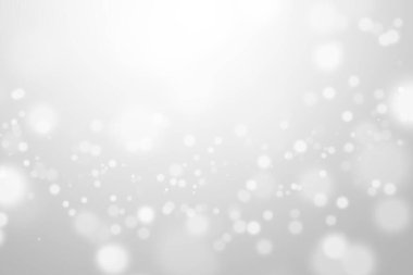 Bokeh soyut, gümüş ve beyaz, güzel bir arkaplan. Yumuşak renkli ışık parıltısı. Arkaplan ya da tasarım ürünleri, kozmetik reklamlar, kış, Noel, lüks, güzellik, bebek, modern, yaratıcı