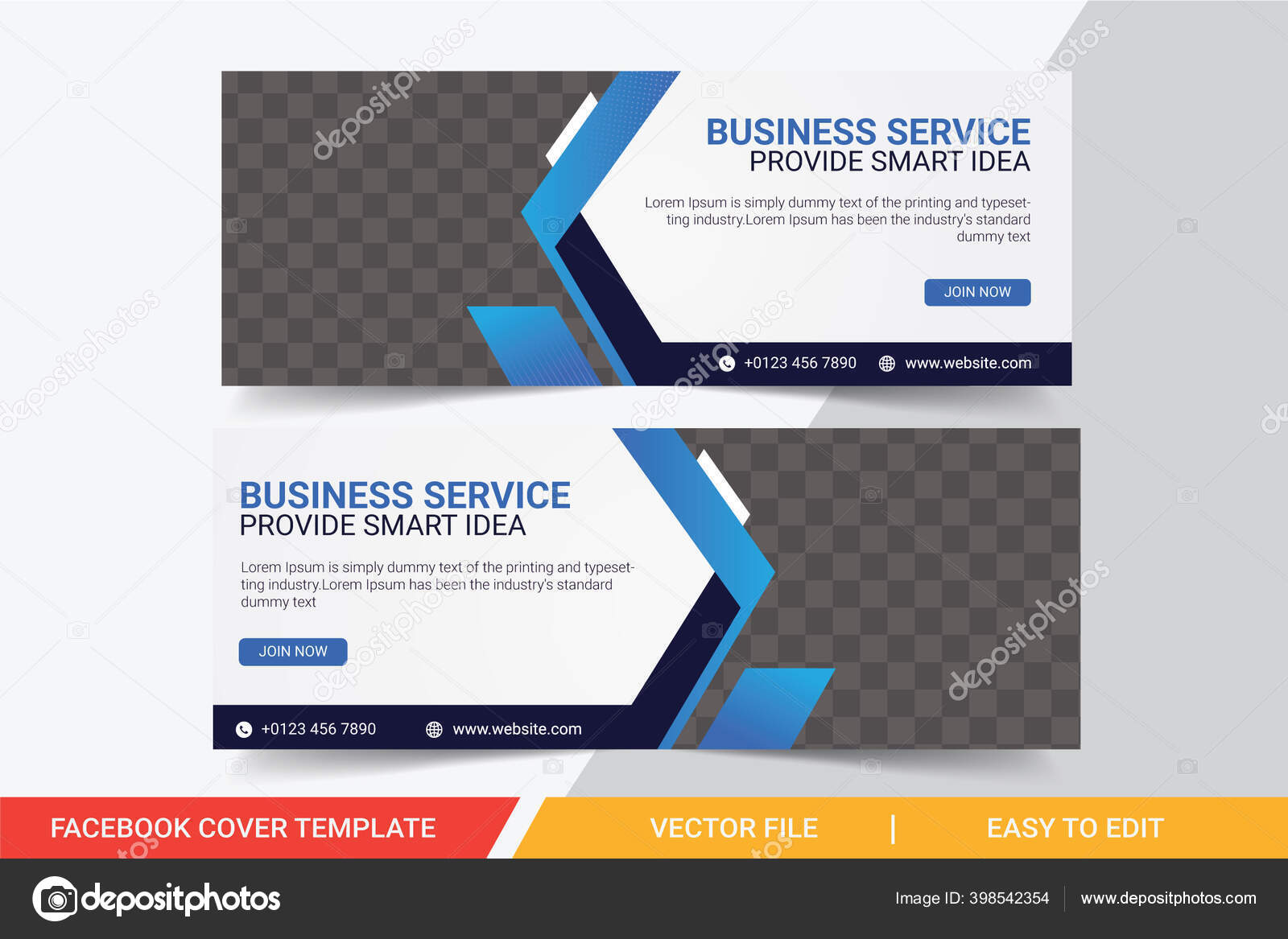 Business Facebook Cover Corporate Facebook Timeline Cover Template Design Template Stock Vector Image By C Pavel Design 398542354