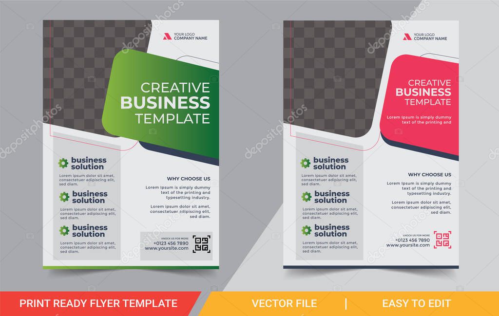  Print ready Business corporate flyer template vector design, Company flyer, corporate banners, and leaflets. Business brochure cover flyer design a4 template.Business Flyer Layout design template