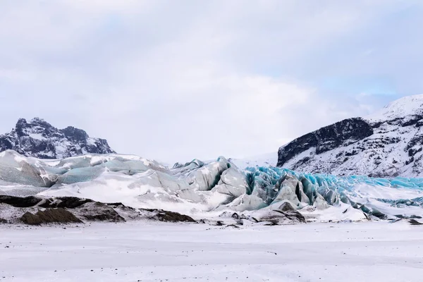 Panorama Islandzkich Gór Lodowca Parku Narodowego Vatnajokull — Zdjęcie stockowe