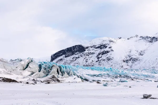 Πανόραμα Ισλανδικών Βουνών Παγετώνων Και Πάγου Του Εθνικού Πάρκου Vatnajokull — Φωτογραφία Αρχείου