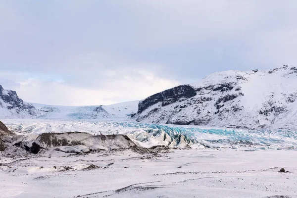 冰岛山脉 冰川和Vatnajokull国家公园冰全景 — 图库照片