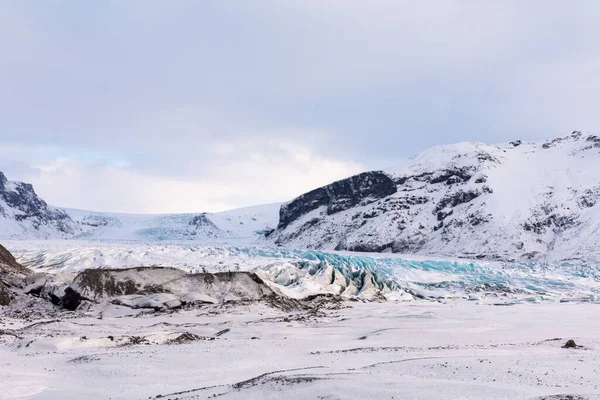 Panorama Över Isländska Berg Glaciär Och Vatnajokull Nationalpark — Stockfoto