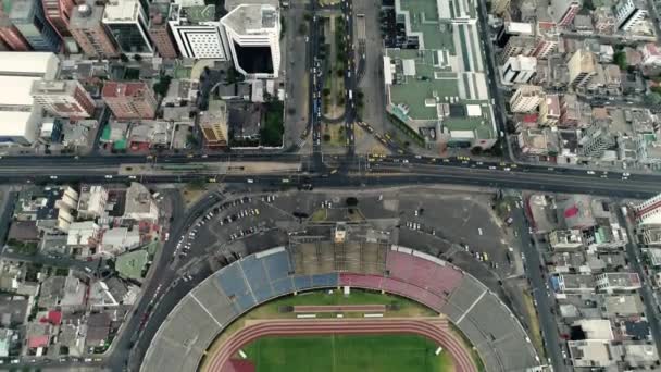 Ekwador. Quito. Drone — Wideo stockowe