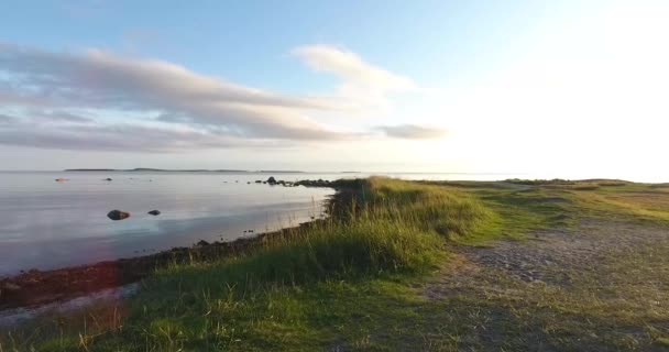 Costa do Mar Branco, Ilhas Solovki — Vídeo de Stock