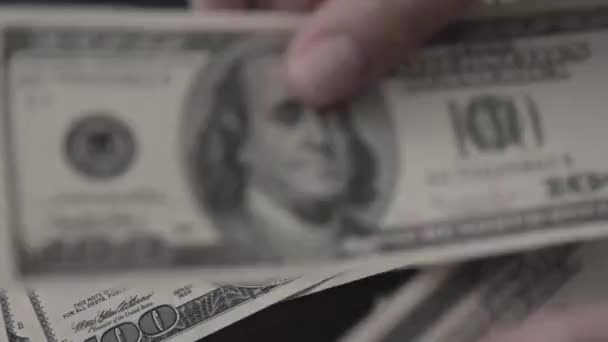 Американський долар. Гроші . — стокове відео