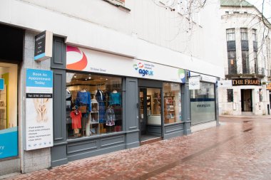 Leicester, Leicestershire / Uk - 29 Şubat 2020: Age Uk Leicestershire ve Rutland