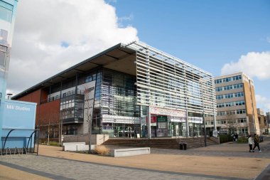 Leicester, Leicestershire / Uk - 15 Mart 2020: De Montfort Üniversitesi Öğrenci Birliği