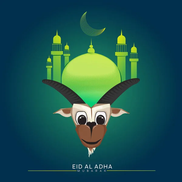 Kurban Bayramı. EID AL ADHA vektör tasarımını kutluyoruz. 