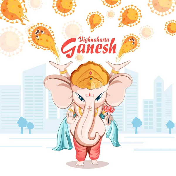 Ganesha, Tanrı Ganesha 'nın gücü ile bizi korumaya geldiğini gösteren bir resim..