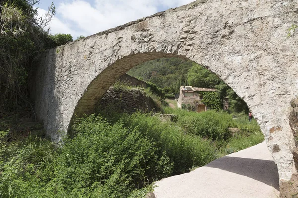 View Mill House Eye Aqueduct Bridge Sierra Espadan Castellon Spain — Stock Photo, Image