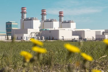 Endüstriyel tesisler gaz şirketi Sagunto, Valencia, İspanya