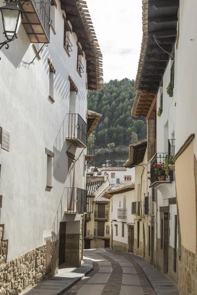 Vue Une Rue Rubielos Mora Ville Touristique Province Castellon Espagne — Photo