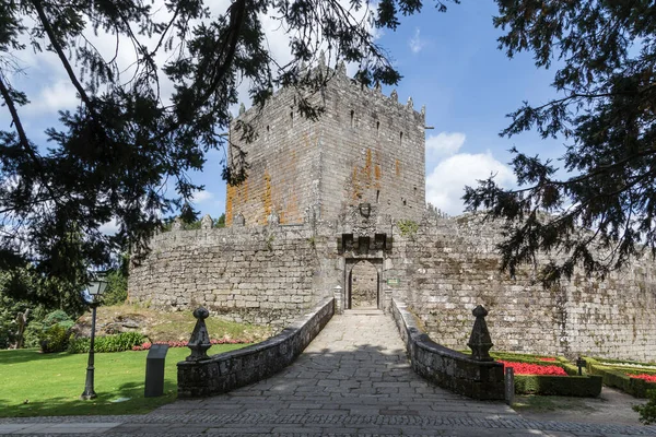 Vista Frontal Del Castillo Sotomayor Pontevedra Galicia España Entrada Principal — Foto de Stock