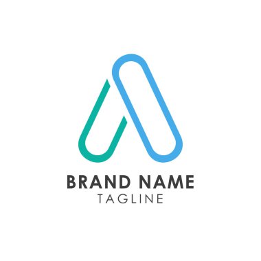 İlk A logosu iş için yaratıcı tasarım