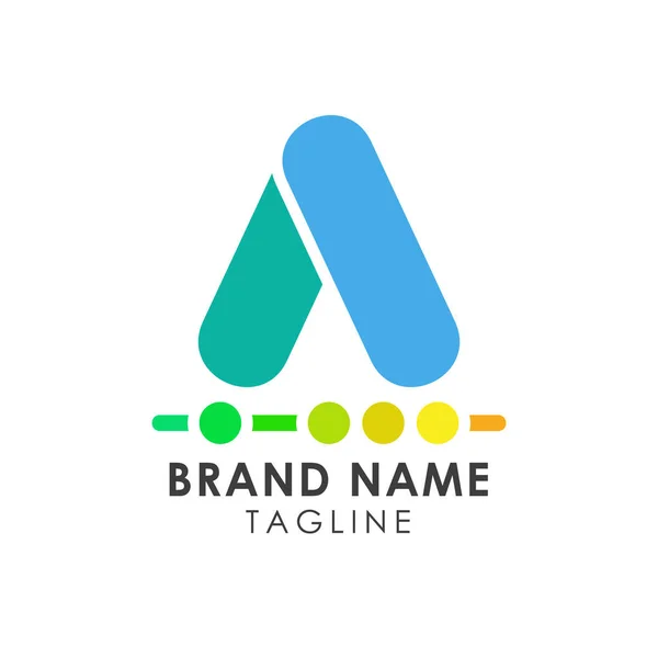 İlk A logosu iş için yaratıcı tasarım