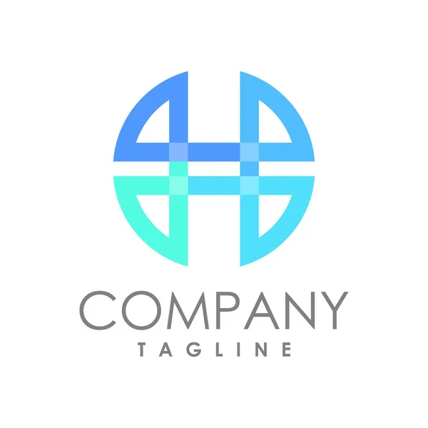 Geometrik daire logosu yaratıcı konsept