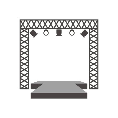 perfomance stage icon symbol clipart clipart