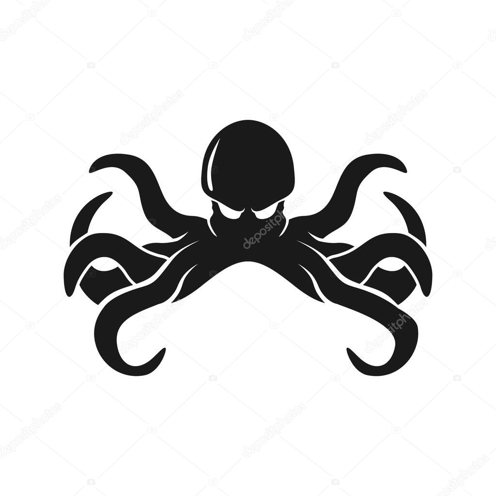 Octopus logo illustration creative concept