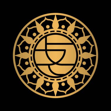 zen mandala sembolü logo yaratıcı konsept