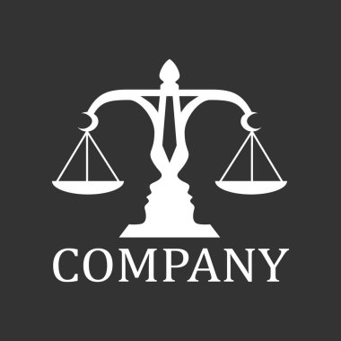 İki yüzlü adalet logosu