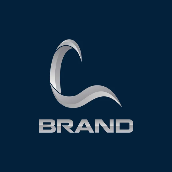 Moderno Logo Iniziale Concetto Creativo — Vettoriale Stock