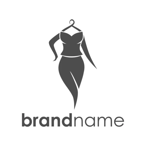 asılı kadınlar logo yaratıcı konsept elbise